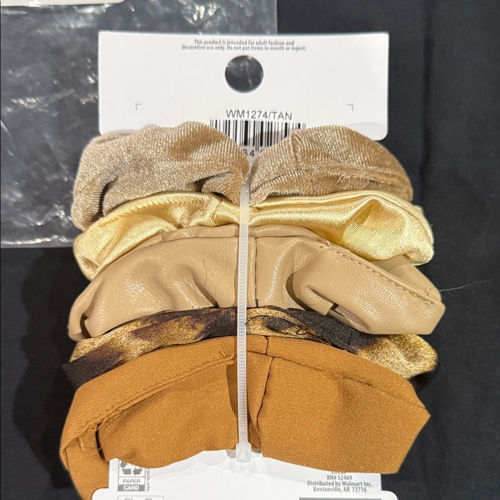 Time and Tru Gold and Tan Hair Accessory Set - Picture 3 of 7